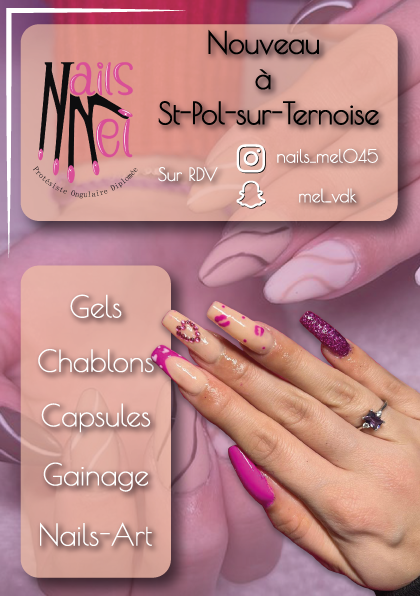 Flyer promo pour Nails Mel